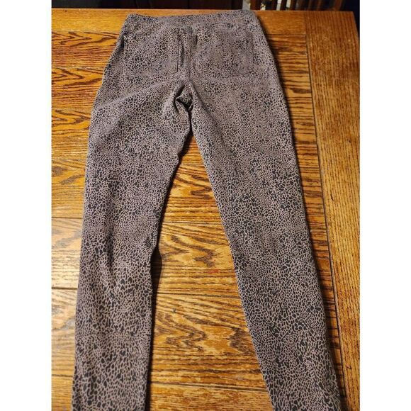 SPANX Jean-ish Ankle Leggings Desert Dot Animal Leopard Cheetah Print Size Large - Picture 5 of 5